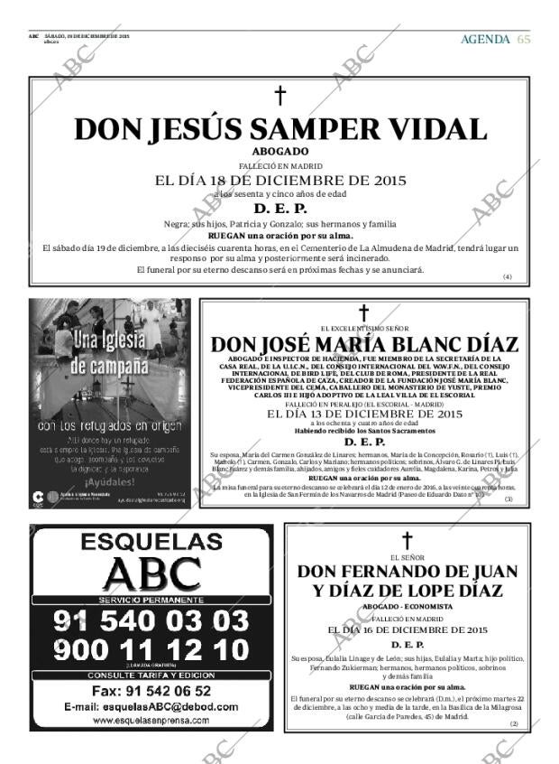 ABC MADRID 19-12-2015 página 65