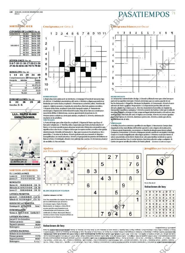 ABC MADRID 19-12-2015 página 71