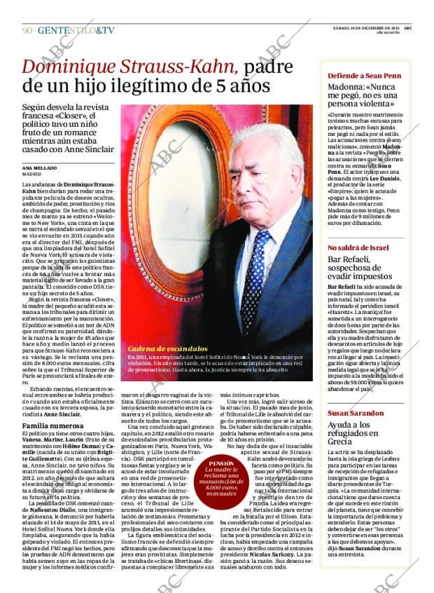 ABC MADRID 19-12-2015 página 90