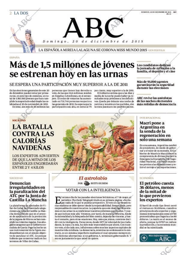 ABC MADRID 20-12-2015 página 2