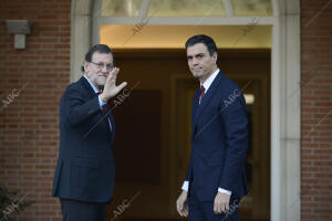 Reunión de Mariano Rajoy y Pedro Sánchez en la Moncloa