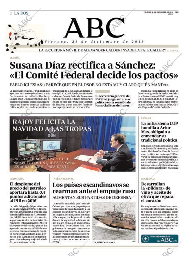 ABC MADRID 25-12-2015 página 2