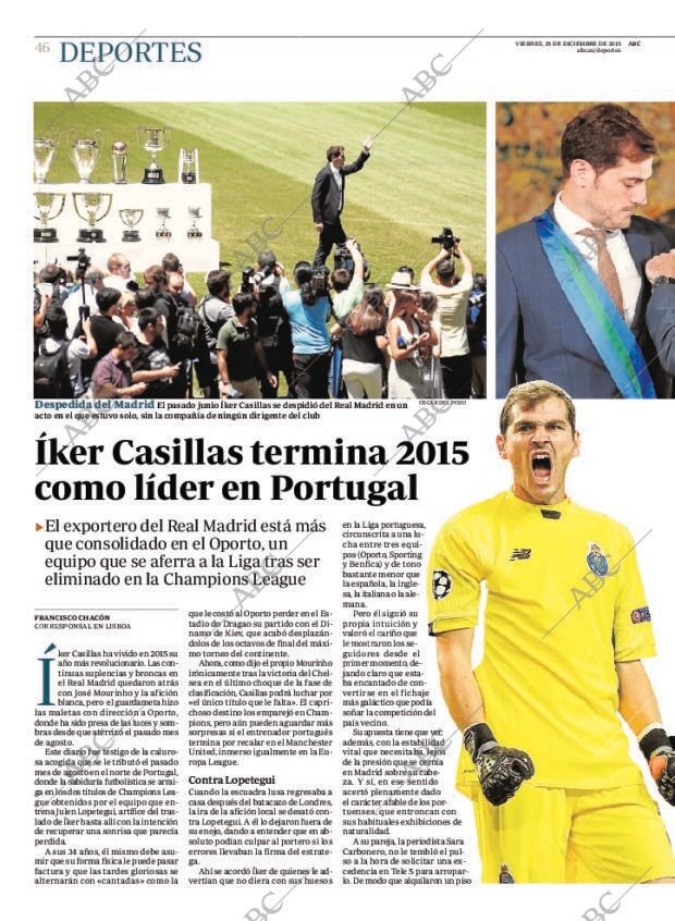 ABC MADRID 25-12-2015 página 46
