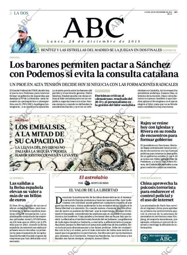 ABC MADRID 28-12-2015 página 2