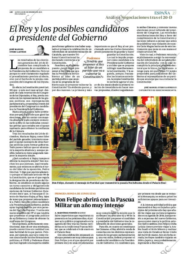 ABC MADRID 28-12-2015 página 27