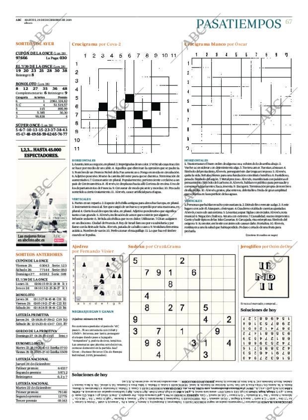 ABC MADRID 29-12-2015 página 67