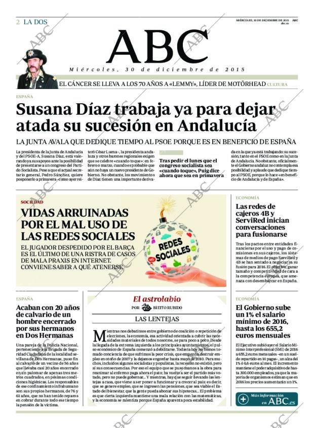 ABC MADRID 30-12-2015 página 2