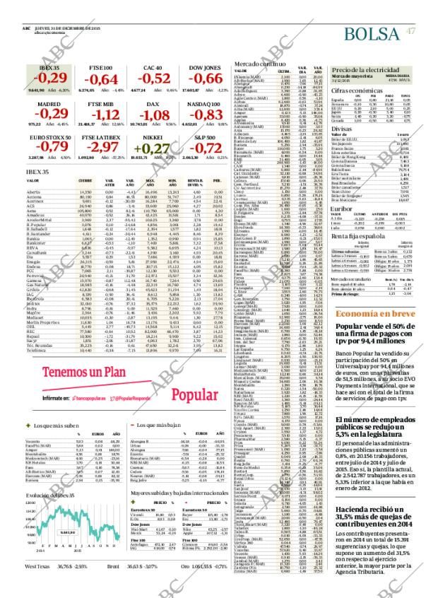 ABC MADRID 31-12-2015 página 47