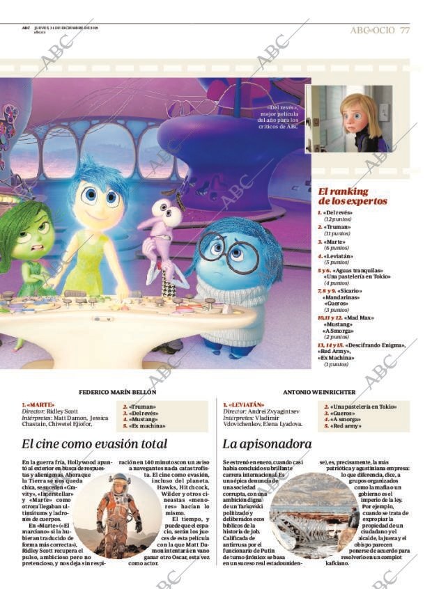 ABC MADRID 31-12-2015 página 77