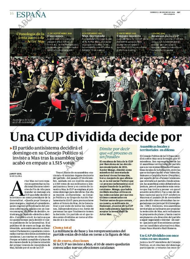 ABC MADRID 01-01-2016 página 16
