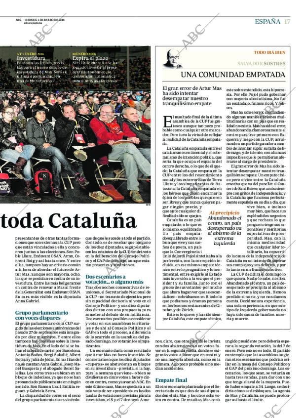 ABC MADRID 01-01-2016 página 17