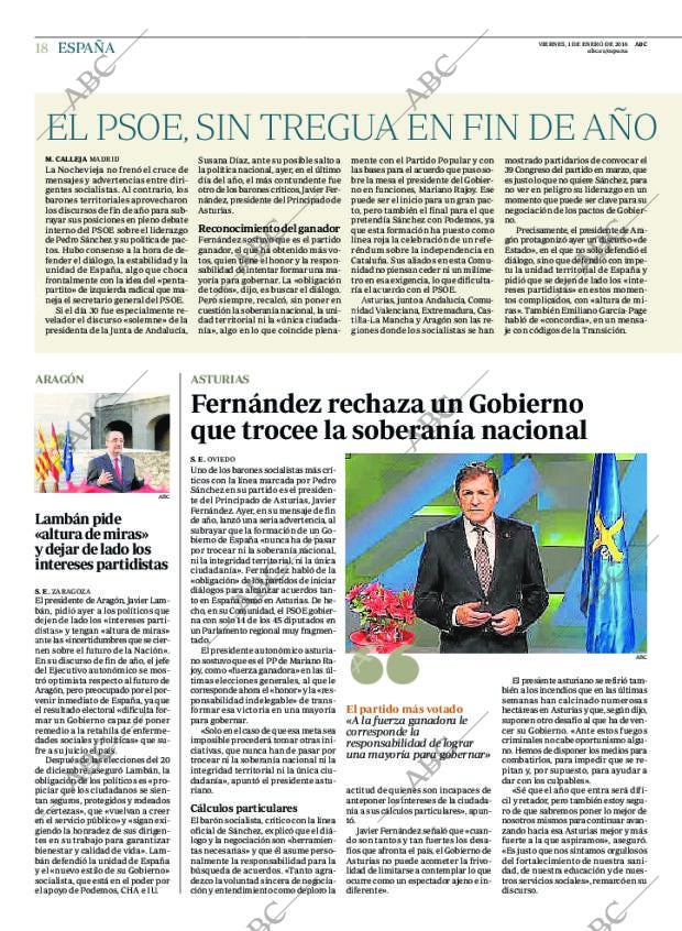 ABC MADRID 01-01-2016 página 18