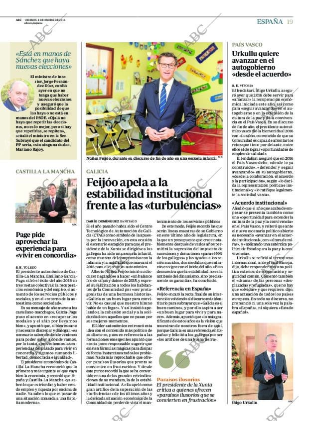 ABC MADRID 01-01-2016 página 19