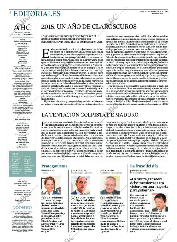 ABC MADRID 01-01-2016 página 4