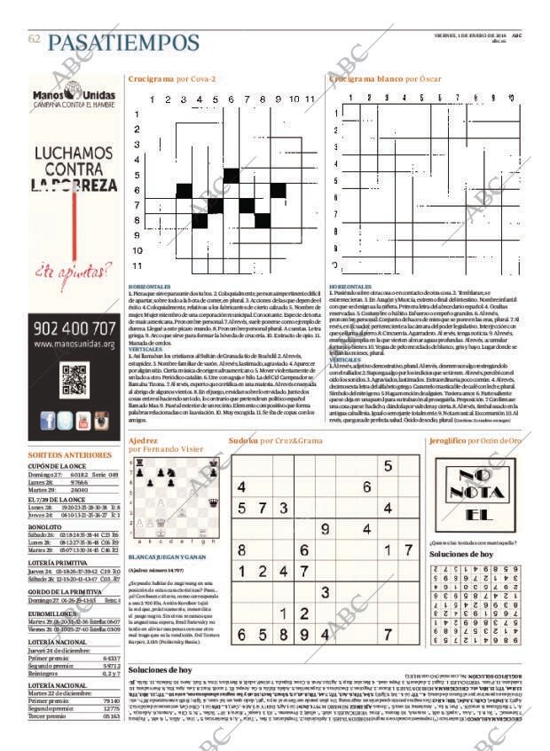 ABC MADRID 01-01-2016 página 62