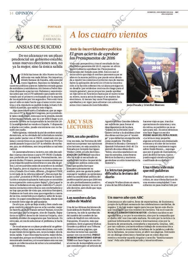 ABC MADRID 03-01-2016 página 14