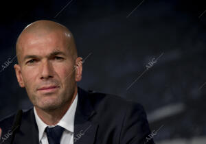 Primera rueda de prensa de Zinedine Zidane como entrenador del primer equipo del...