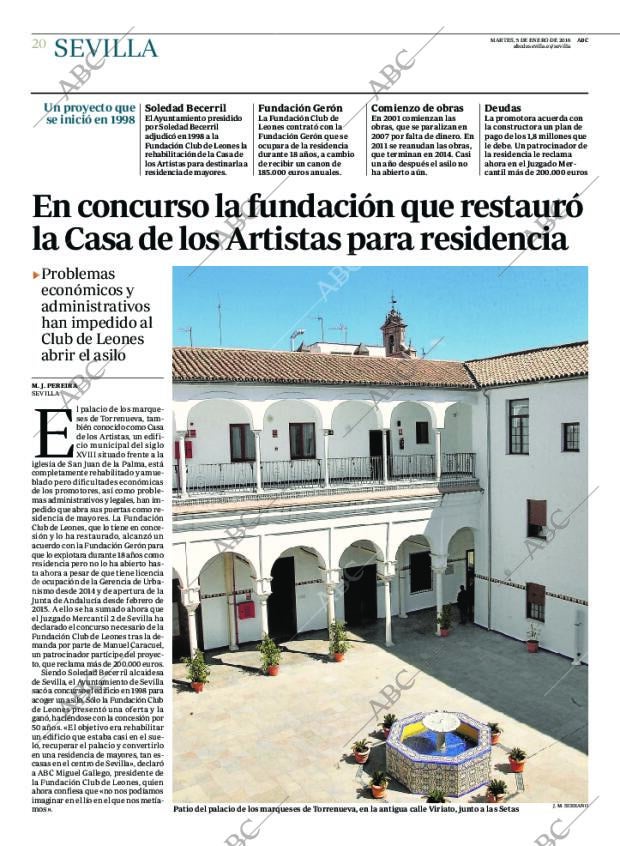 ABC SEVILLA 05-01-2016 página 20