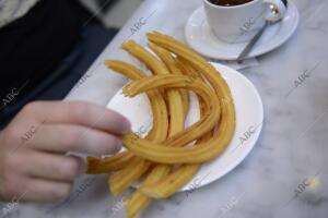 Chocolatería de san Ginés en el pasadizo de san Ginés