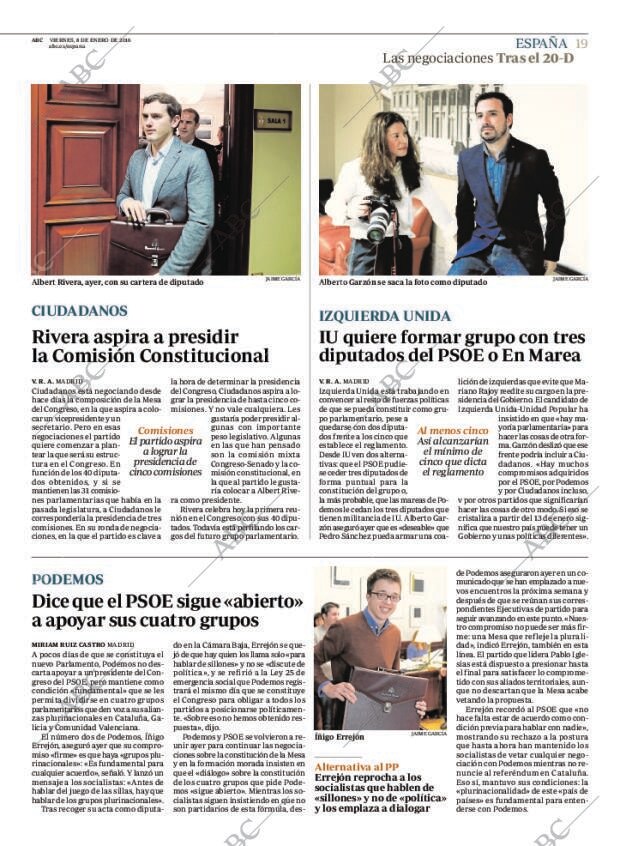ABC MADRID 08-01-2016 página 19