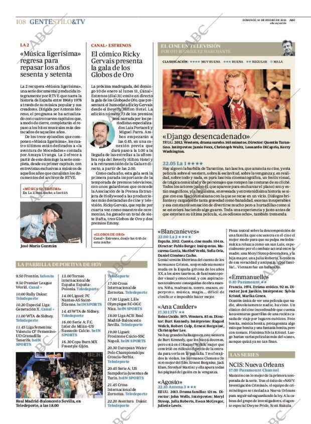 ABC MADRID 10-01-2016 página 108