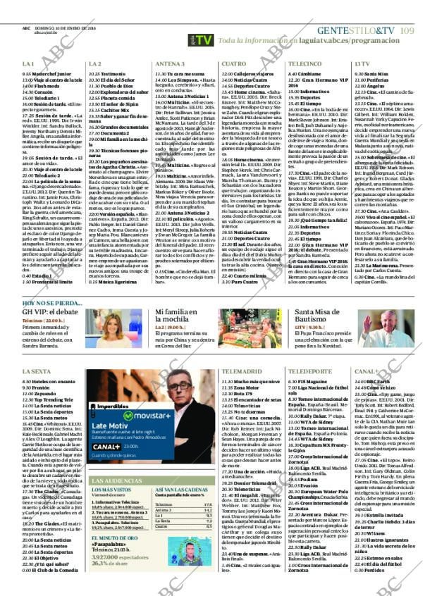 ABC MADRID 10-01-2016 página 109