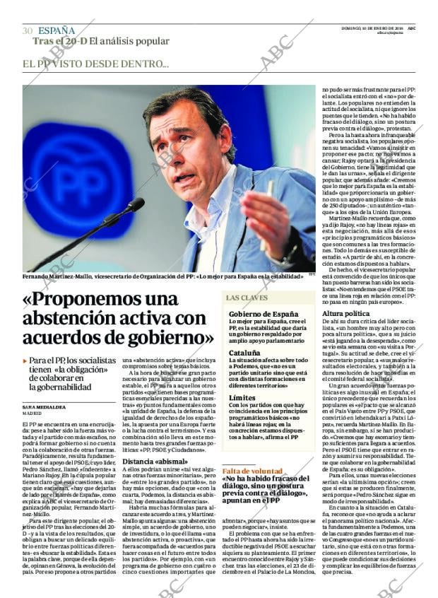 ABC MADRID 10-01-2016 página 30