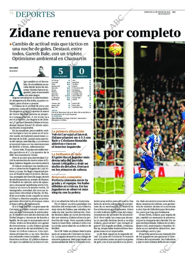 ABC MADRID 10-01-2016 página 74