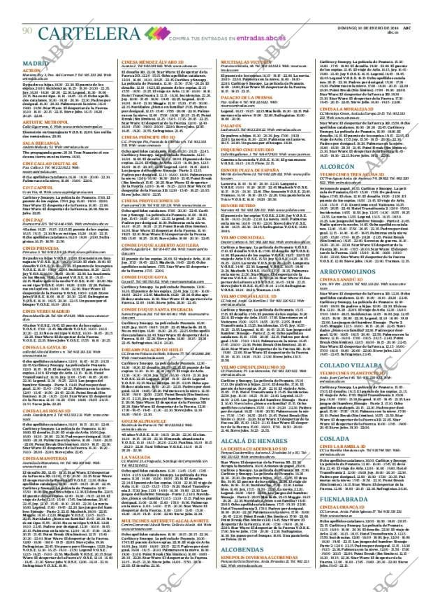 ABC MADRID 10-01-2016 página 90