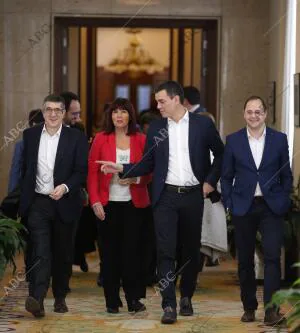 Reunión del grupo parlamentario del PSOE en el Congreso de los Diputados,...