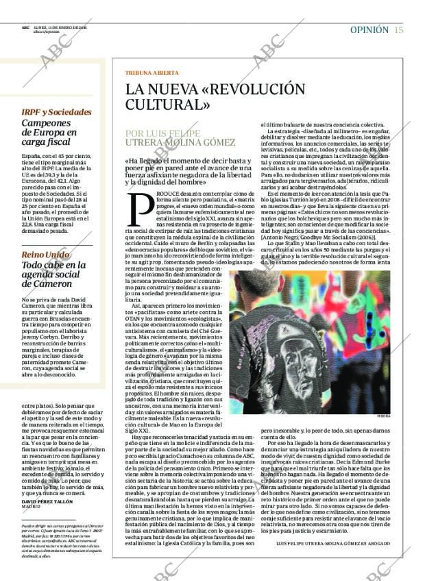 ABC MADRID 11-01-2016 página 15