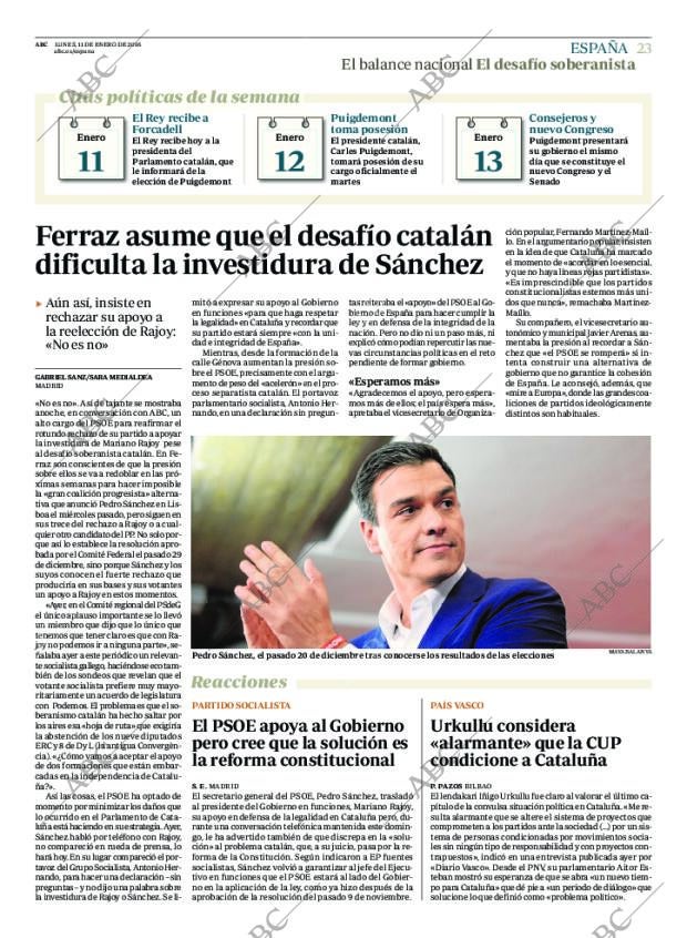 ABC MADRID 11-01-2016 página 23