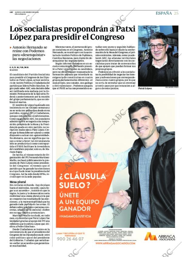 ABC MADRID 11-01-2016 página 25