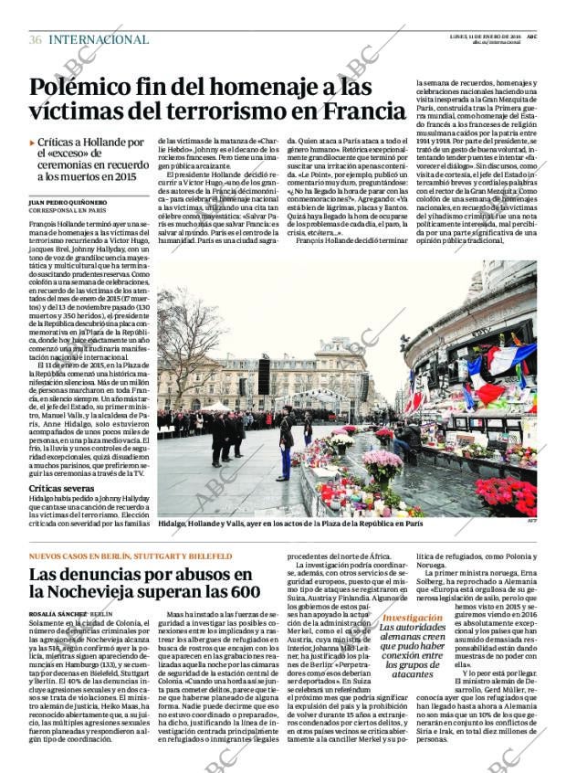 ABC MADRID 11-01-2016 página 36