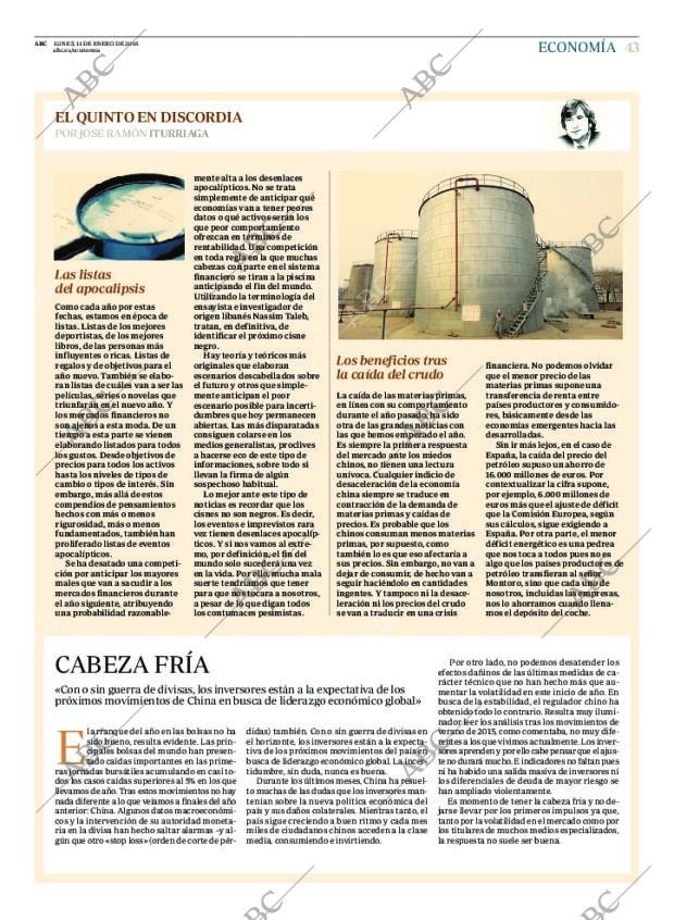 ABC MADRID 11-01-2016 página 43