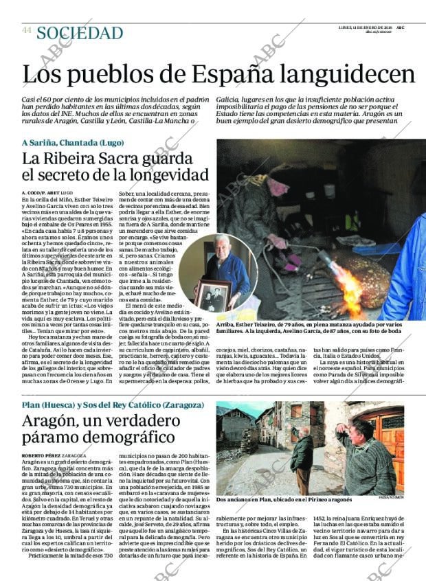 ABC MADRID 11-01-2016 página 44