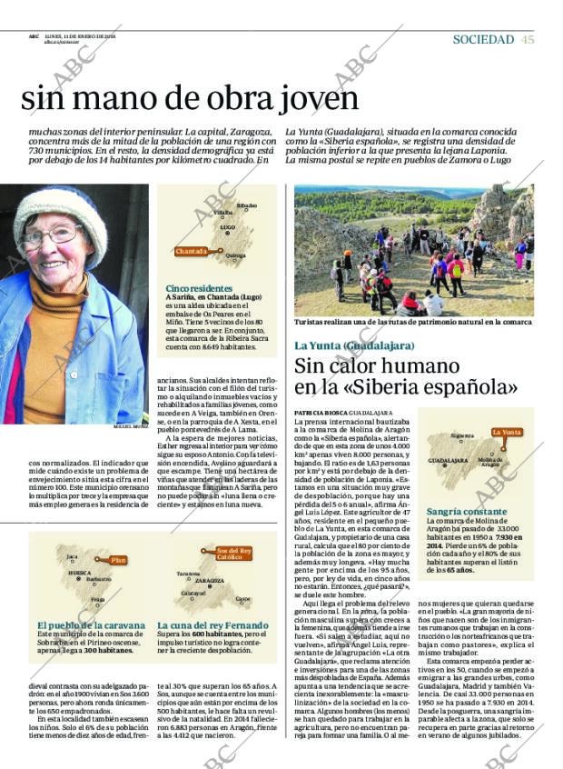 ABC MADRID 11-01-2016 página 45