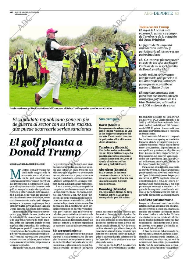 ABC MADRID 11-01-2016 página 63