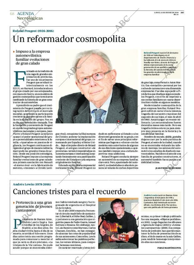 ABC MADRID 11-01-2016 página 68