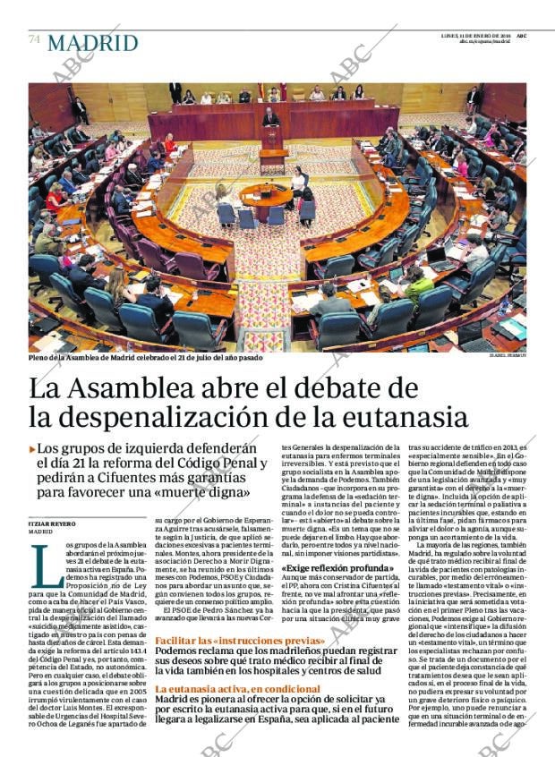 ABC MADRID 11-01-2016 página 74