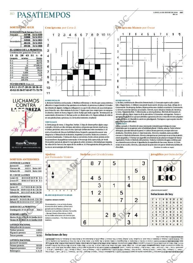 ABC MADRID 11-01-2016 página 80