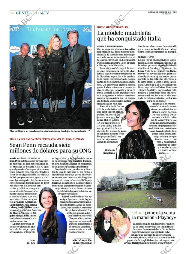 ABC MADRID 11-01-2016 página 84