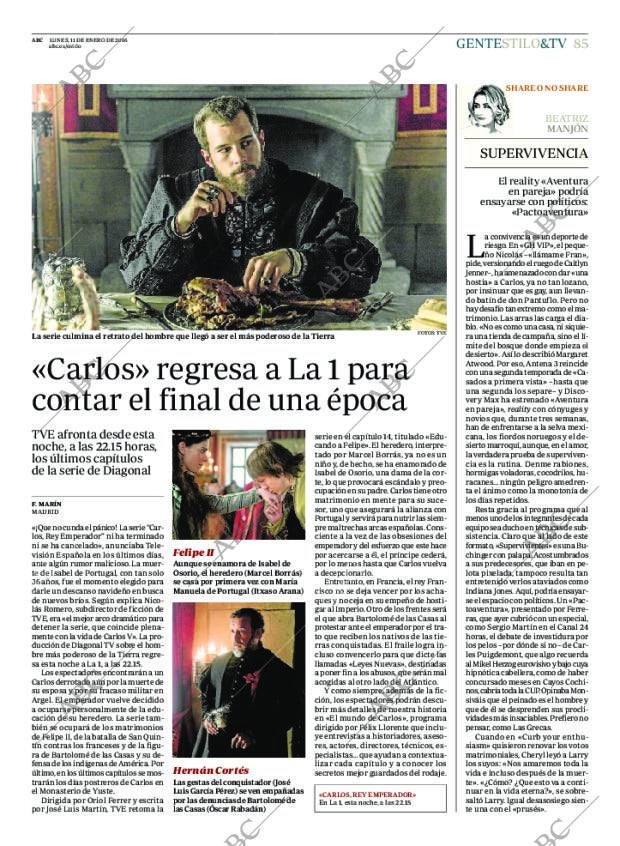 ABC MADRID 11-01-2016 página 85
