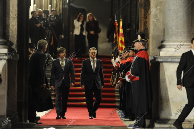 Toma de posesión del presidente del presidente de la Generalitat, Carles...