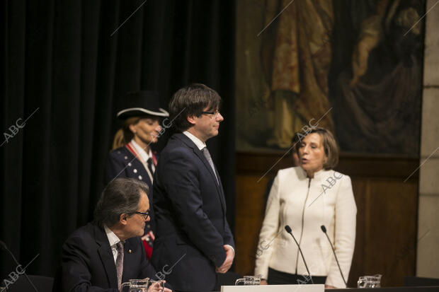 Toma de posesión del presidente del presidente de la Generalitat, Carles...