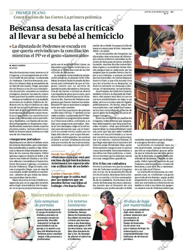 ABC MADRID 14-01-2016 página 22