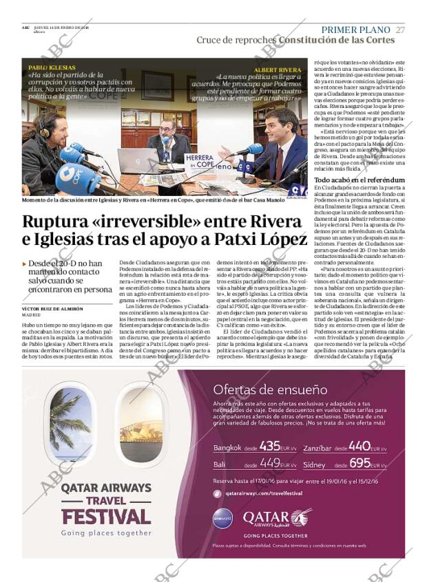 ABC MADRID 14-01-2016 página 27