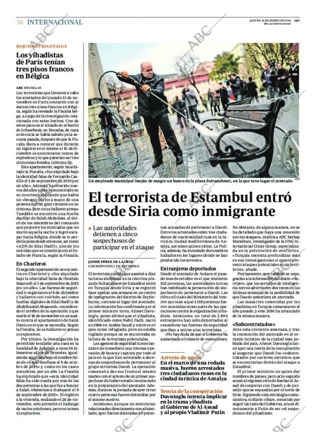 ABC MADRID 14-01-2016 página 38