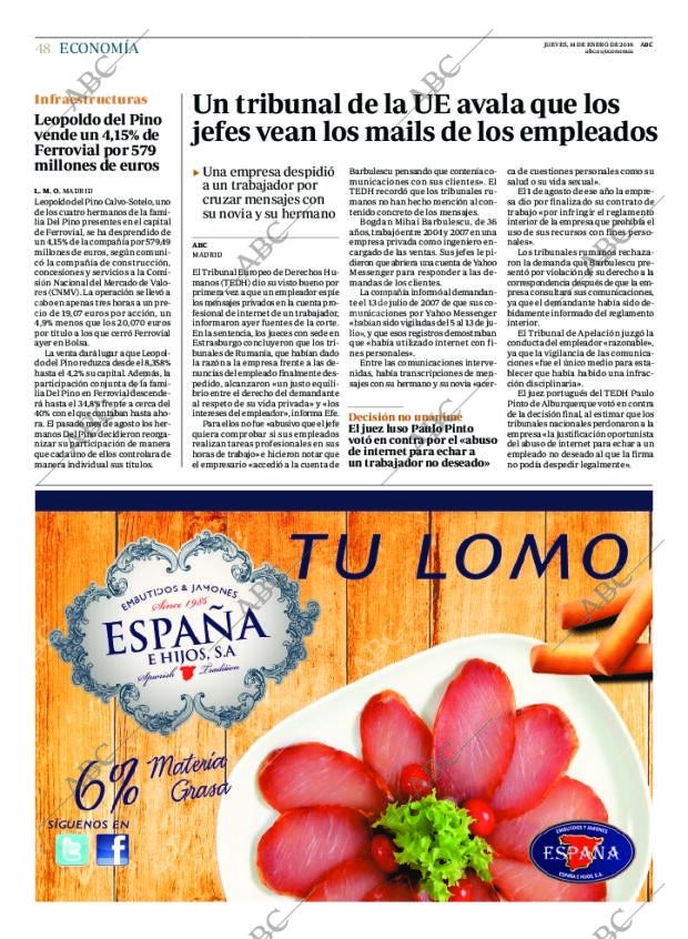 ABC MADRID 14-01-2016 página 48
