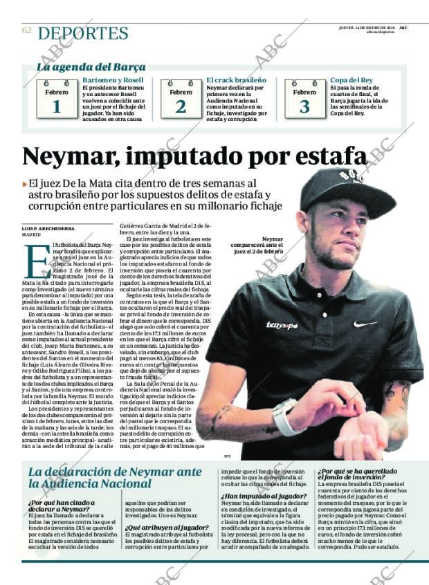 ABC MADRID 14-01-2016 página 62